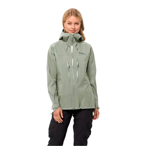 Jack Wolfskin Kammweg 3l Jacka Grönt L Kvinna