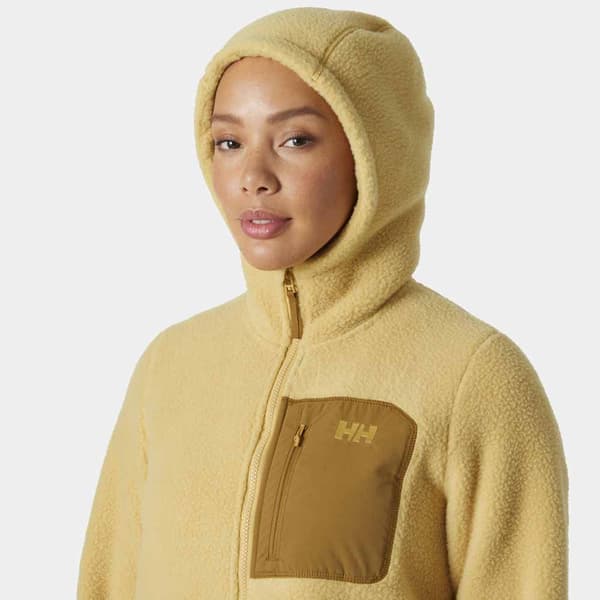 Helly Hansen Imperial Long Pile 2.0 Fleecejakke Med Fuld Lynlås Beige L Kvinde