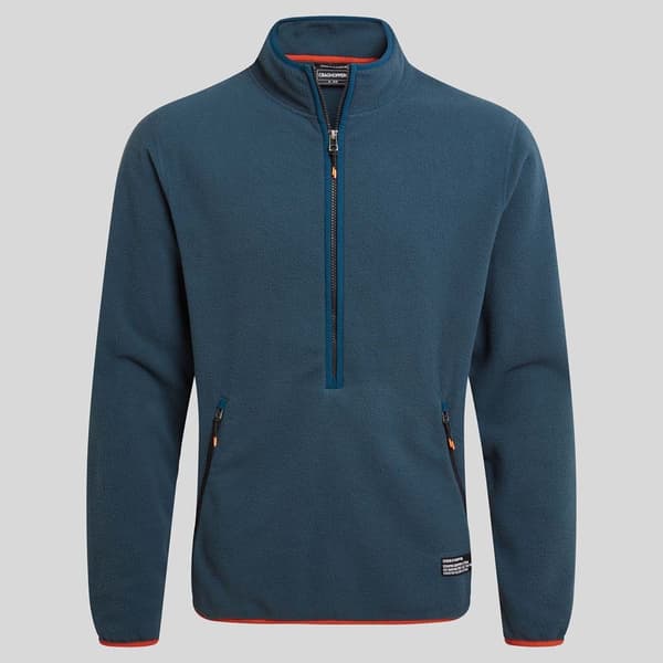 Craghoppers Co2 Renu Fleece Med Halv Dragkedja Blå M Man