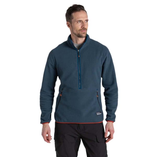 Craghoppers Co2 Renu Fleece Med Halv Dragkedja Blå M Man