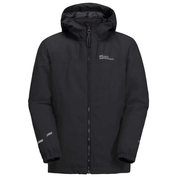 Jack Wolfskin Snowcurl 3in1 Jakke Sort 116 cm Dreng