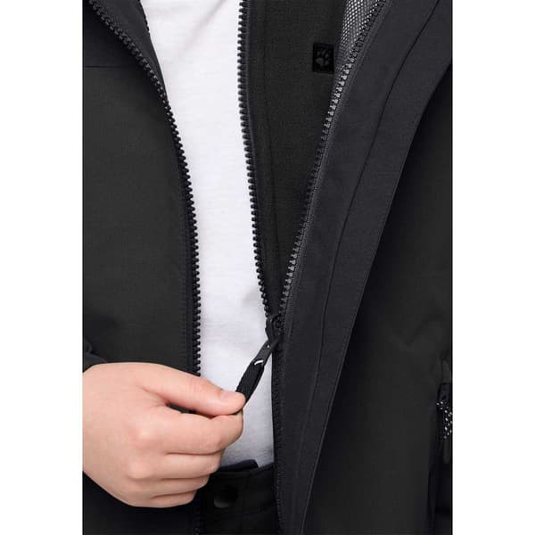Jack Wolfskin Snowcurl 3in1 Jakke Sort 116 cm Dreng