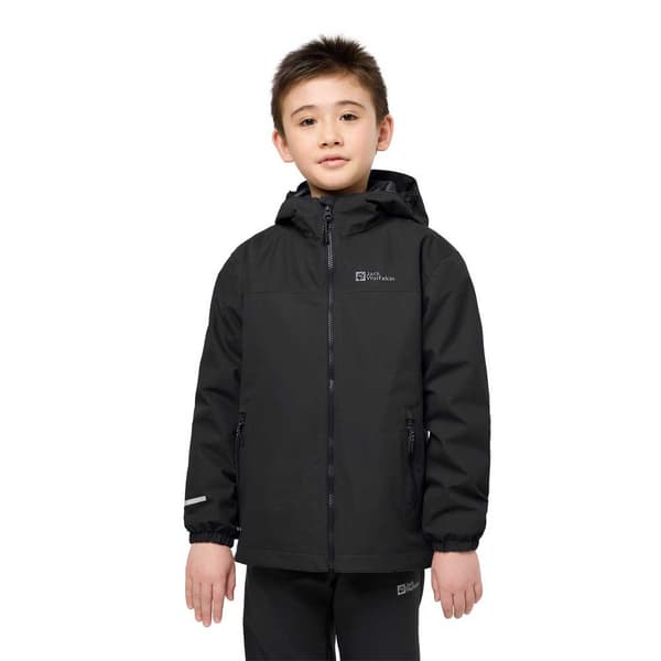 Jack Wolfskin Snowcurl 3in1 Jakke Sort 116 cm Dreng