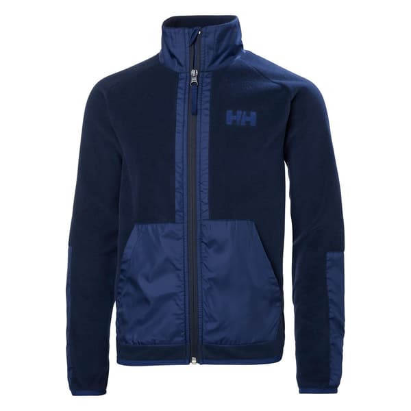 Helly Hansen Junior Marka Fleece Fleecejakke Med Fuld Lynlås Blå 8 Years