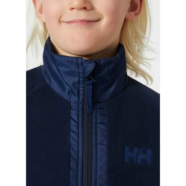 Helly Hansen Junior Marka Fleece Fleecejakke Med Fuld Lynlås Blå 8 Years