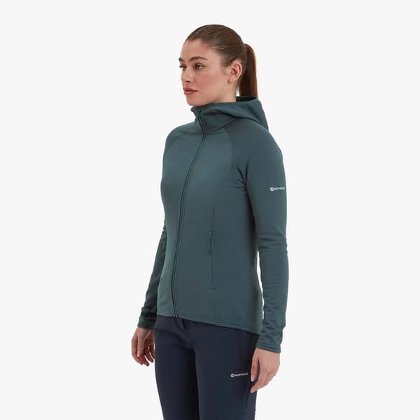 Montane Protium Fleecejacka Med Dragkedja Grönt XS Kvinna