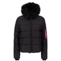 Miniatyrbillede 3 af 6: Alpha Industries Puffer Jakke Sort XS Kvinde