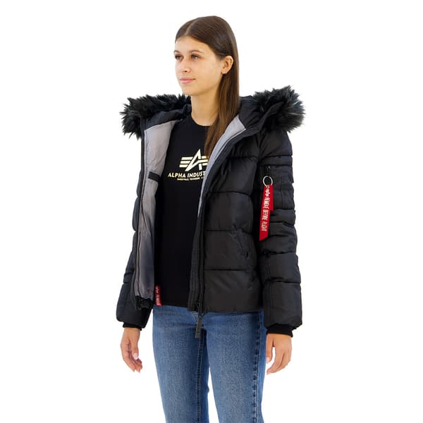 Alpha Industries Puffer Jakke Sort XS Kvinde