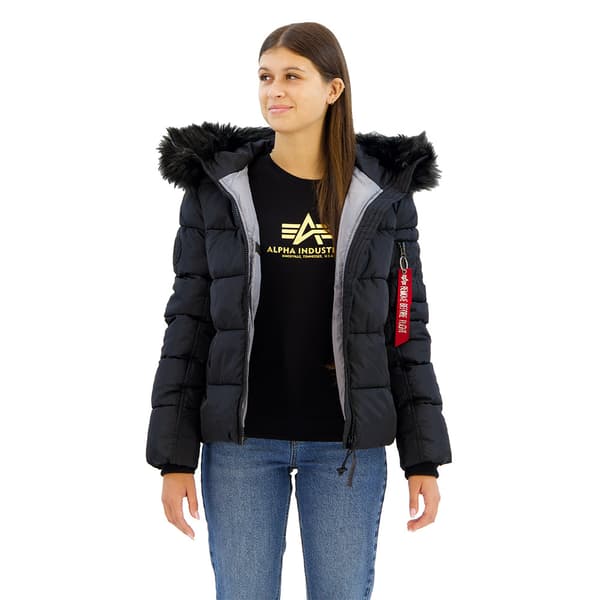 Alpha Industries Puffer Jakke Sort XS Kvinde