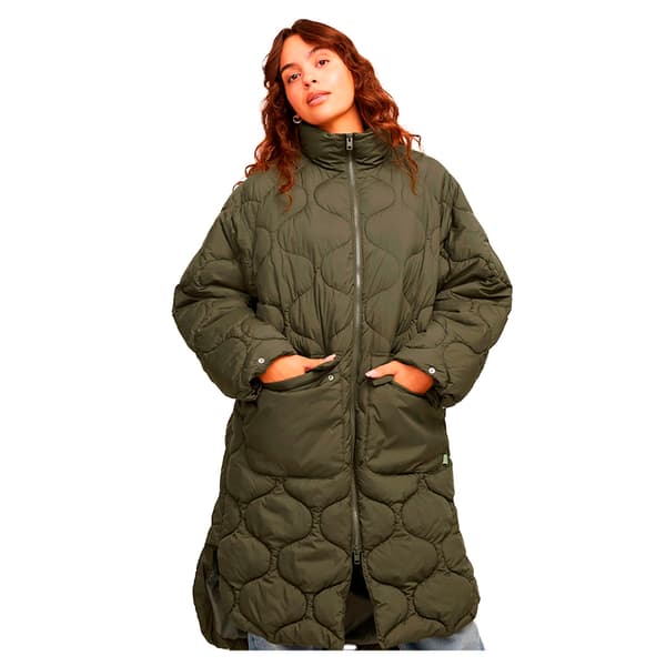 Jack & Jones Sena Quilted Frakke Grøn XL Kvinde