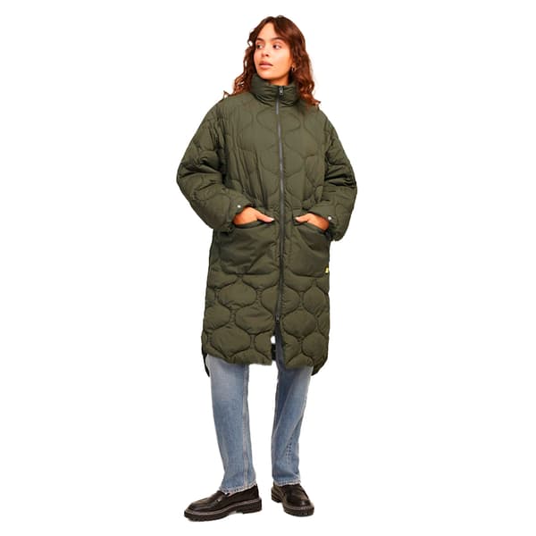 Jack & Jones Sena Quilted Frakke Grøn XL Kvinde