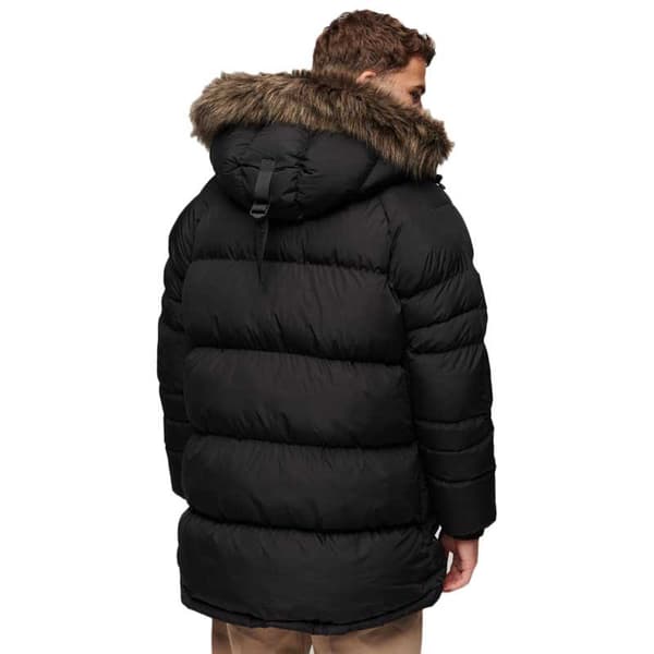 Superdry Everest Longline Baffled Jakke Sort M Mand
