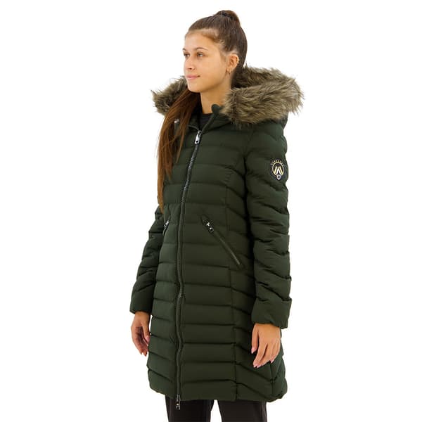 Superdry Fuji Faux Fur Takki Vihreä XS Nainen