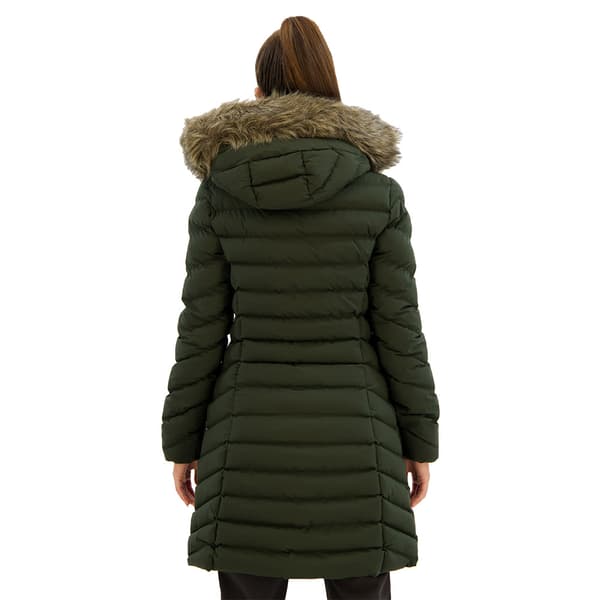 Superdry Fuji Faux Fur Takki Vihreä XS Nainen