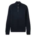 Miniatyrbillede 3 af 6: Tom Tailor 1038253 Cosy Knitted Troyer Halv Lynlås Sweater Blå L Mand