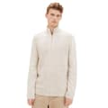 Miniatyrbillede 1 af 6: Tom Tailor 1039673 Nep Structured Knit Troyer Halv Lynlås Sweater Beige M Mand