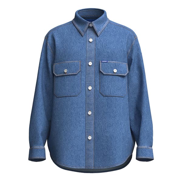 Hugo Ebolt 10259366 Blue Overtrøje Blå S Mand