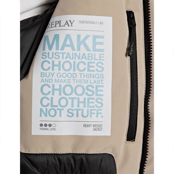 Replay M8404.000.83776r Jacka Beige 2XL Man