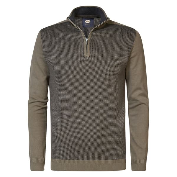 Petrol Industries Kwc205 Halv Lynlås Sweater Grøn XL Mand