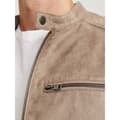 Miniatyrbillede 4 af 6: Jack & Jones Dylan Biker Læderjakke Beige L Mand