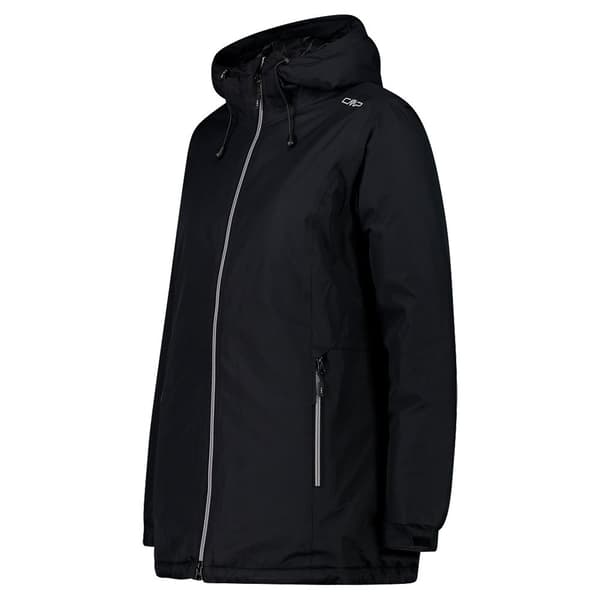 Cmp Long Fix Hood 32z1396 Jakke Sort XL Kvinde