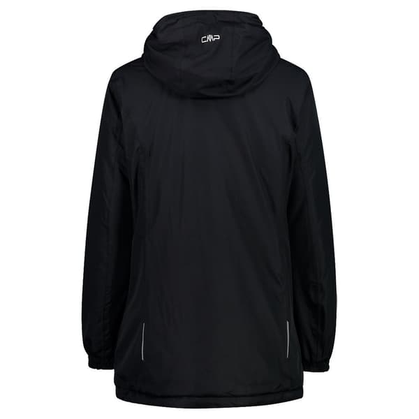 Cmp Long Fix Hood 32z1396 Jakke Sort XL Kvinde