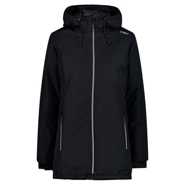 Cmp Long Fix Hood 32z1396 Jakke Sort XL Kvinde