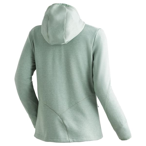 Maier Sports Tesila Hood W Fleecejakke Med Fuld Lynlås Grøn 3XL / Regular Kvinde