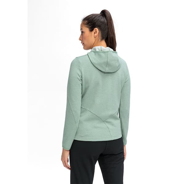 Maier Sports Tesila Hood W Fleecejakke Med Fuld Lynlås Grøn 3XL / Regular Kvinde