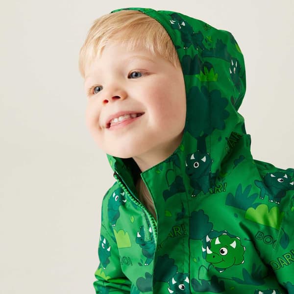 Regatta Animal Rainy Day Jakke Grøn 24 Months-3 Years Dreng