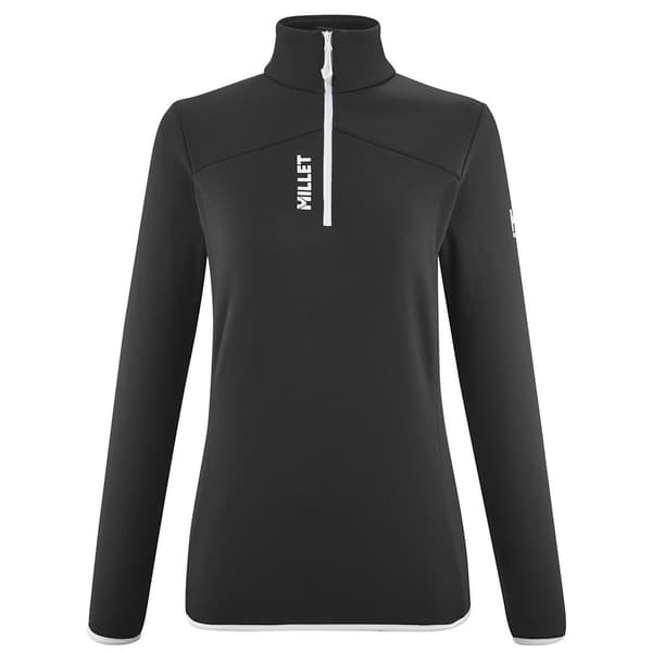 Millet Seneca Fleece Med Halv Dragkedja Svart M Kvinna