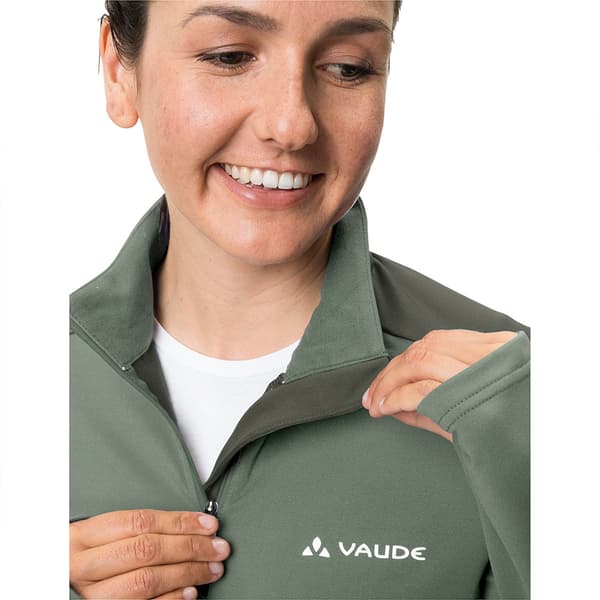 Vaude Livigno 1 2 Zip Ii Fleecejakke Med Halv Lynlås Grøn 38 Mand