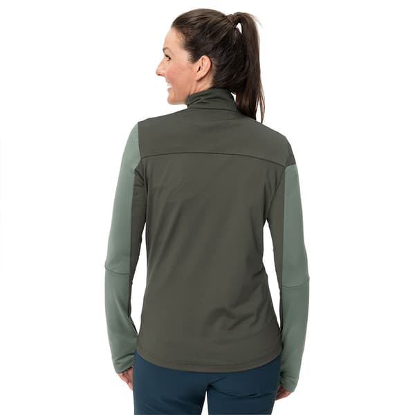 Vaude Livigno 1 2 Zip Ii Fleecejakke Med Halv Lynlås Grøn 38 Mand
