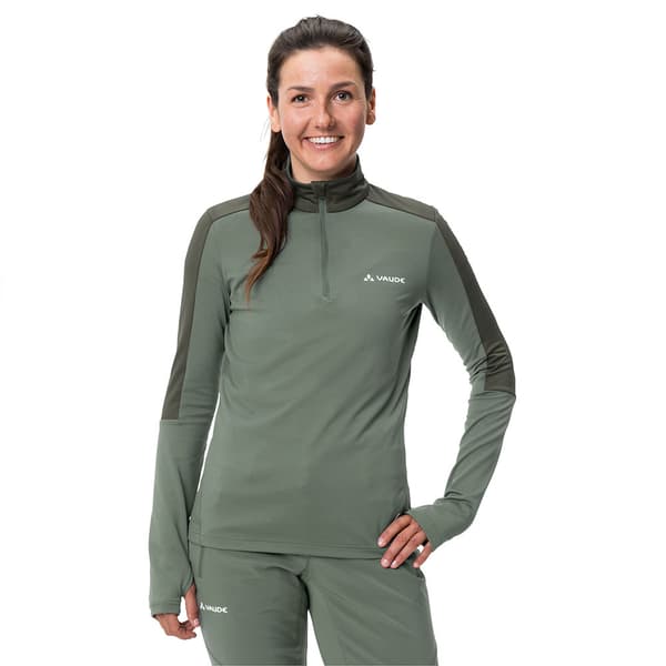 Vaude Livigno 1 2 Zip Ii Fleecejakke Med Halv Lynlås Grøn 38 Mand