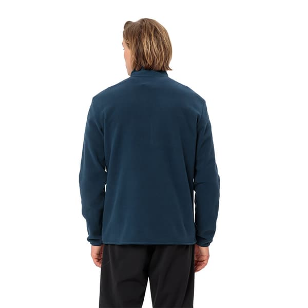 Vaude Mineo Fleece Med Halv Dragkedja Blå L Man