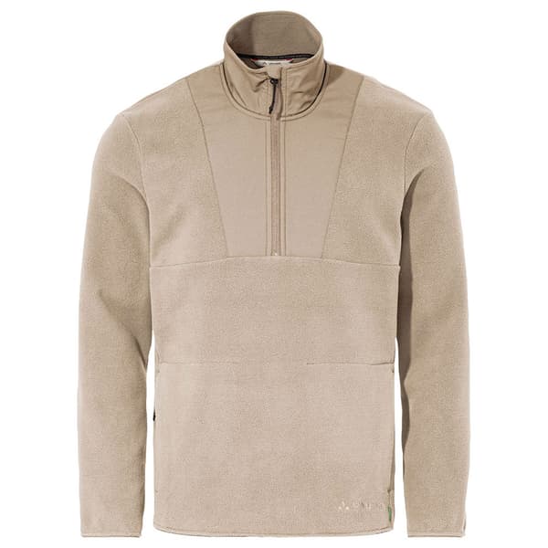 Vaude Mineo Fleecejakke Med Halv Lynlås Beige S Mand