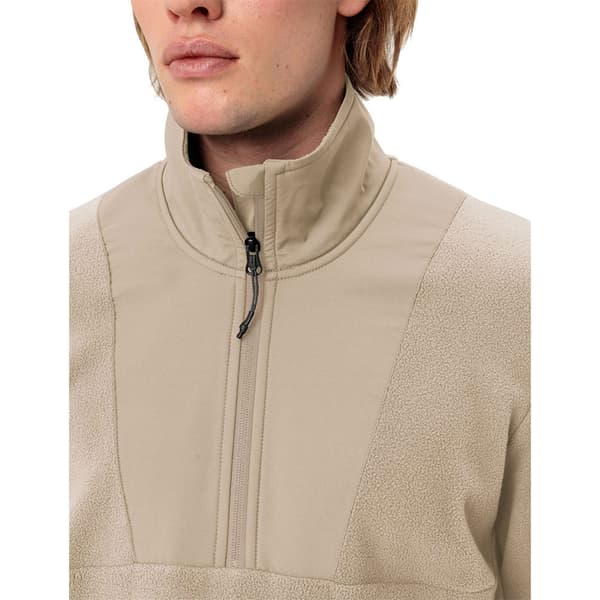 Vaude Mineo Fleecejakke Med Halv Lynlås Beige S Mand