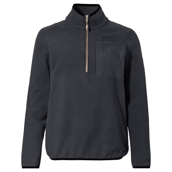 Vaude Rosemoor Fleece Med Halv Dragkedja Svart 42 Kvinna