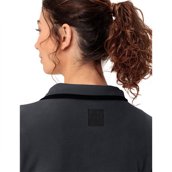 Vaude Rosemoor Fleece Med Halv Dragkedja Svart 42 Kvinna