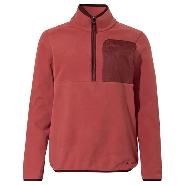 Vaude Rosemoor Fleece Med Halv Dragkedja Röd 36 Kvinna