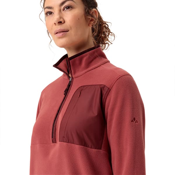 Vaude Rosemoor Puolivetoketjullinen Fleecetakki Punainen 40 Nainen