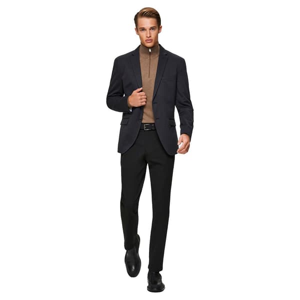 Selected Berg Halv Lynlås Sweater Brun S Mand