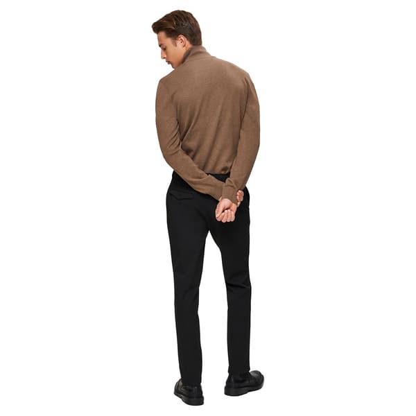 Selected Berg Halv Lynlås Sweater Brun S Mand