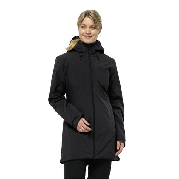 Jack Wolfskin Heidelstein Ins Frakke Sort S Kvinde