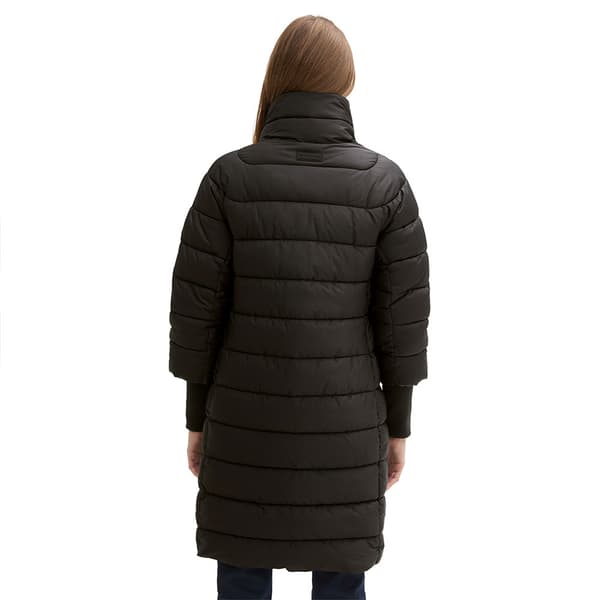 Tom Tailor 1042913 Stand-up Collar Puffer Frakke Sort L Kvinde