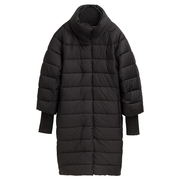 Tom Tailor 1042913 Stand-up Collar Puffer Frakke Sort M Kvinde