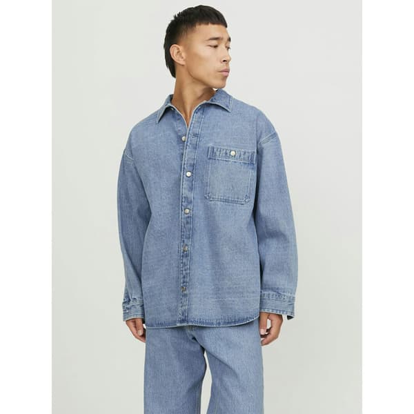 Jack & Jones Santorini Denim Overtrøje Blå XL Mand