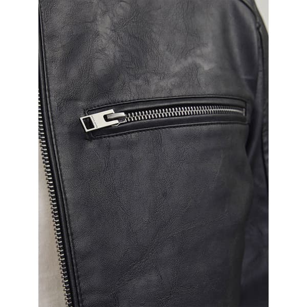 Jack & Jones Dylan Biker Læderjakke Sort L Mand