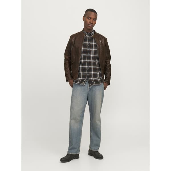 Jack & Jones Richard Læderjakke Brun M Mand