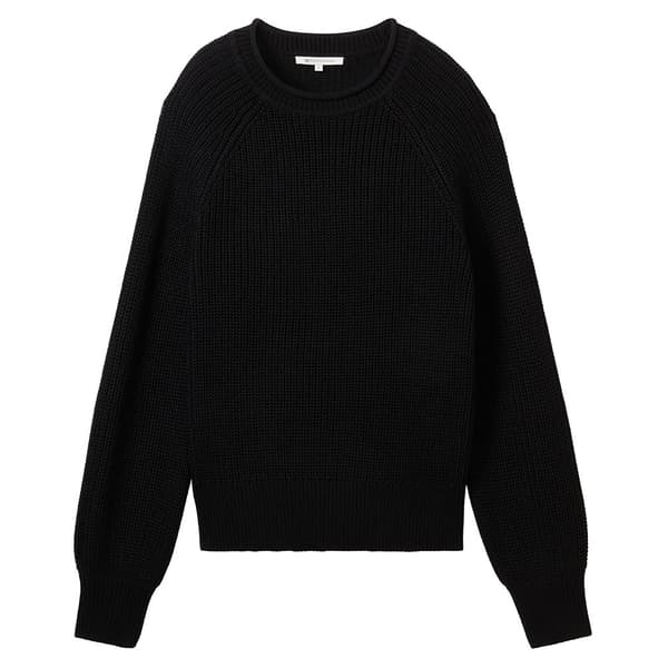 Tom Tailor Crew Neck Tröja Svart XS Kvinna